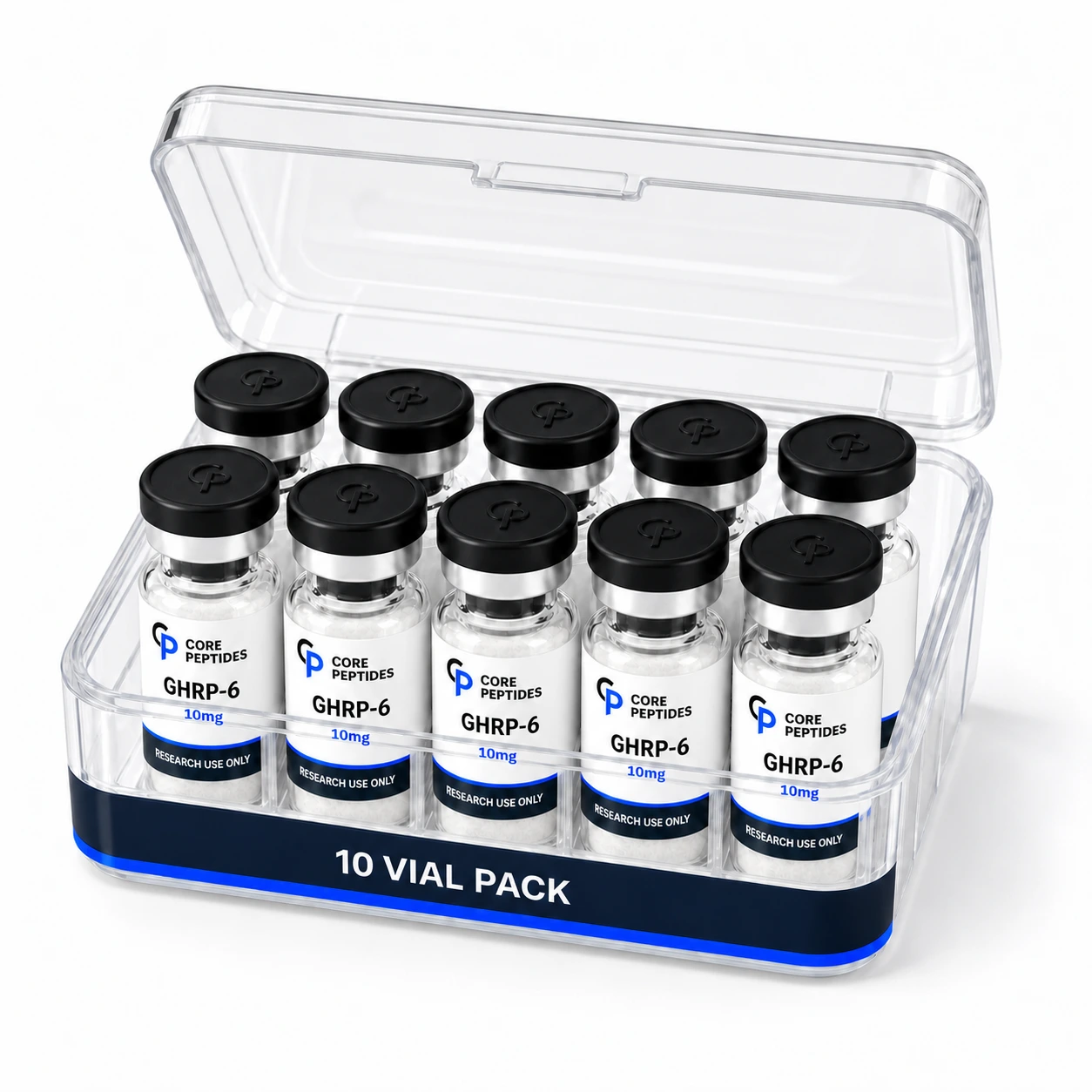 Open Core Peptides GHRP-6 10mg ten-vial case