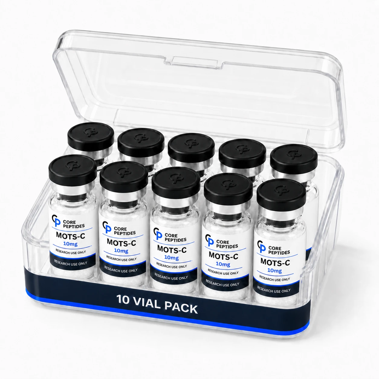 Open Core Peptides MOTS-c 10mg ten-vial case