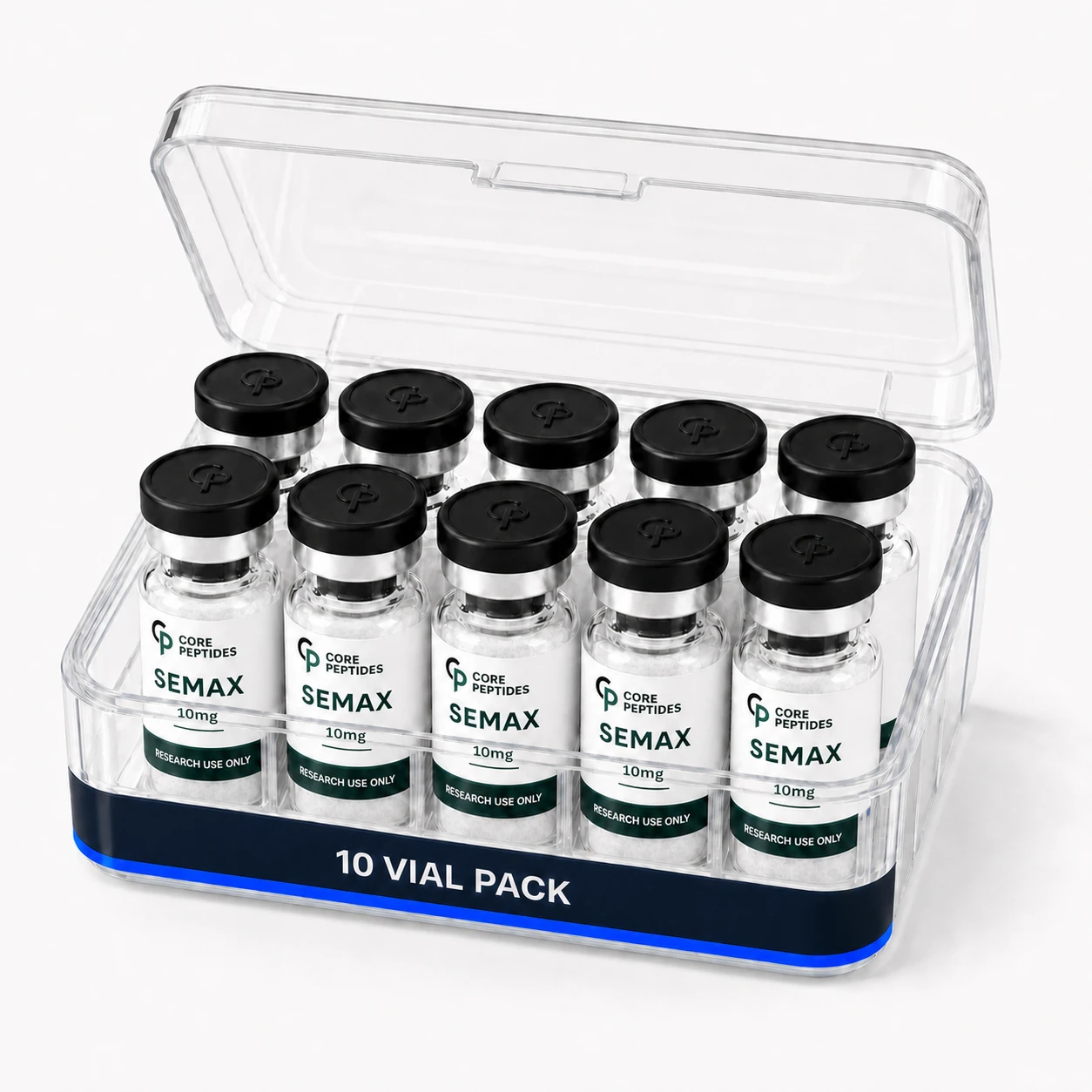 Open Core Peptides Semax 10mg ten-vial case