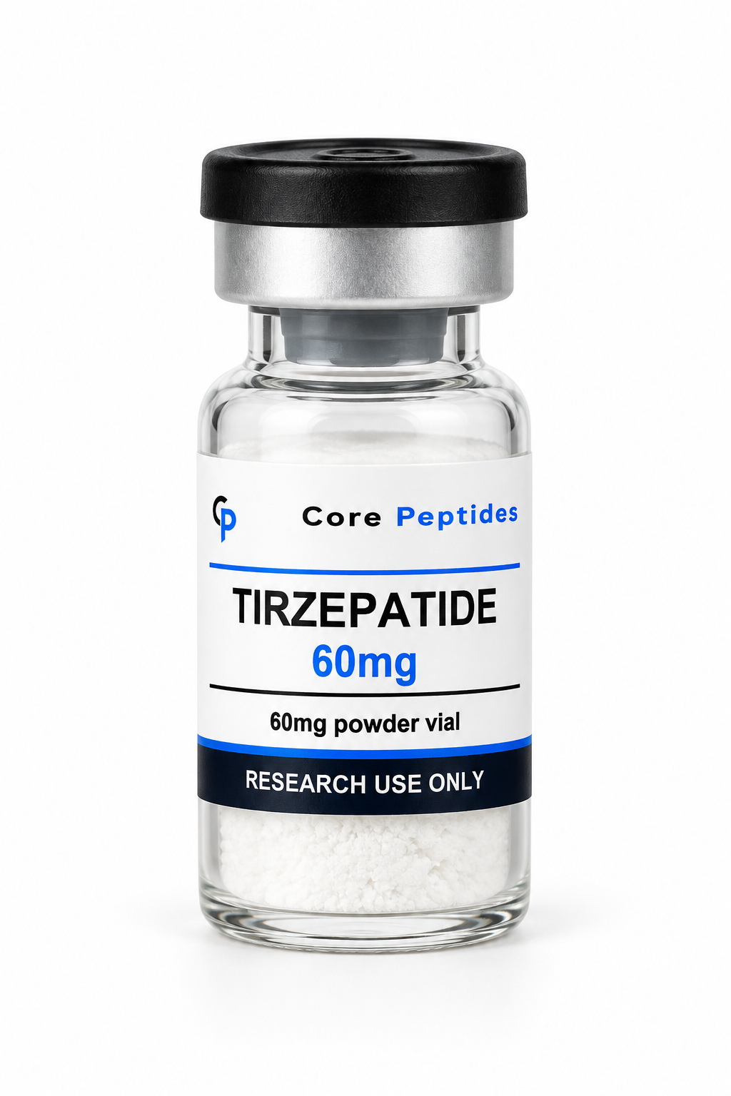 Core Peptides Tirzepatide 60mg powder vial